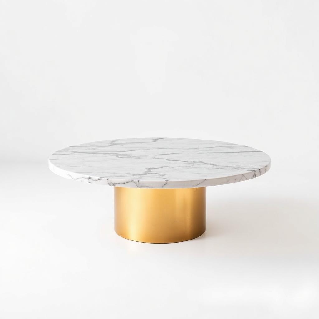 Marble & Brass Coffee Table